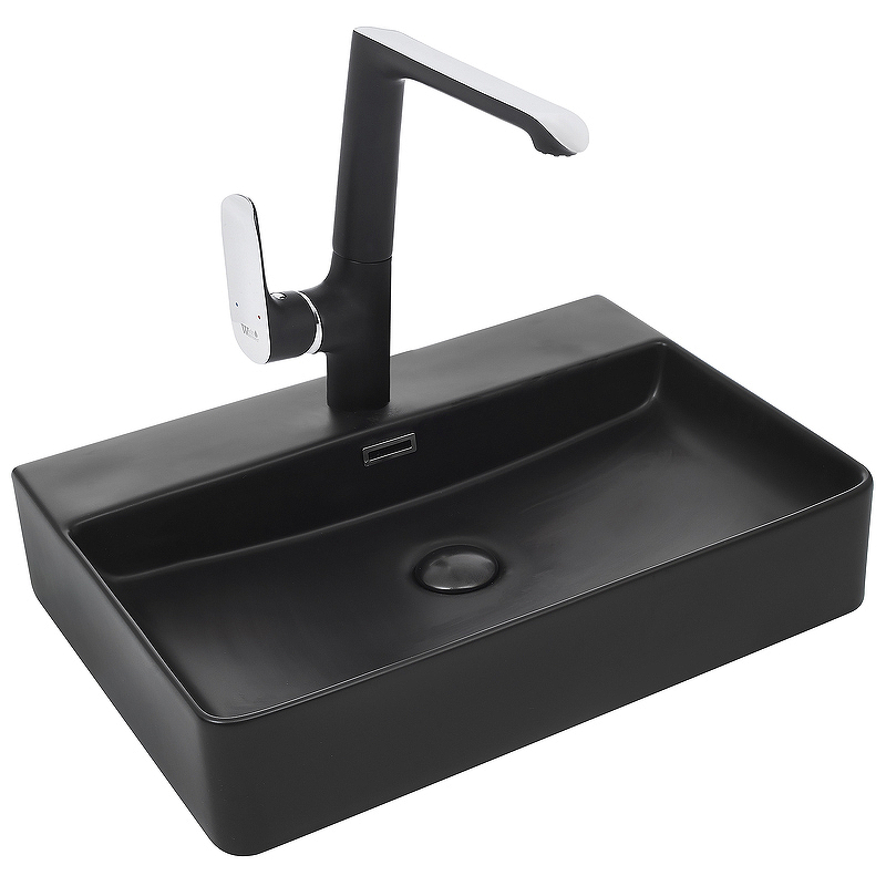 Раковина WeltWasser Elbach 2173 MB 10000004504 600*420 мм (черный матовый)