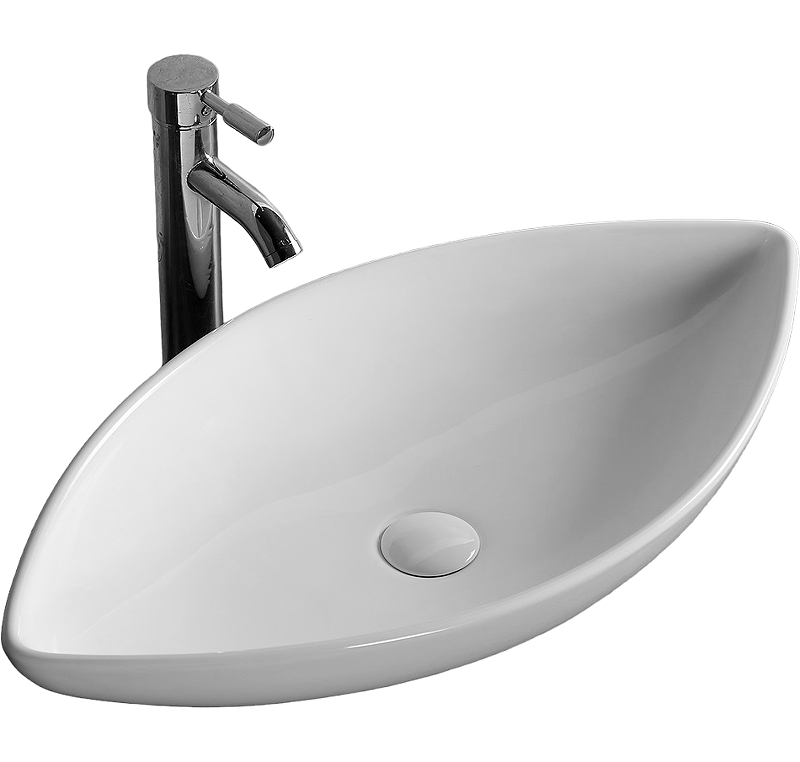 Раковина накладная Cerutti SPA CR7093A 700*375 мм (белый)
