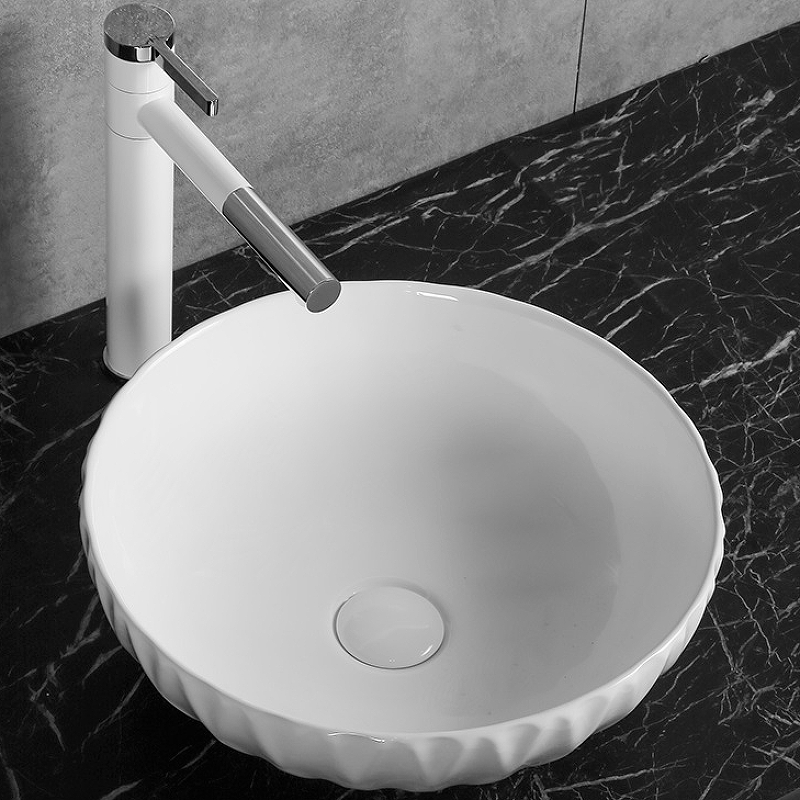 Раковина накладная Cerutti SPA CR3301B 400*400 мм (белый)