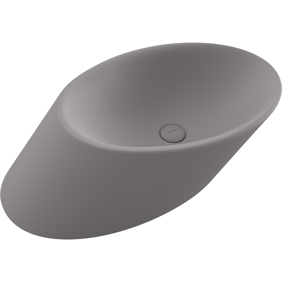 Раковина накладная Bocchi Vessel Lavabo 1013-006-0125 720*400 мм (серый матовый)