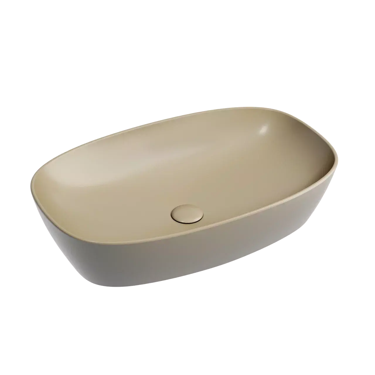 Раковина накладная Ceramica Nova Element CN6049MC 600*380 мм (капучино матовый)