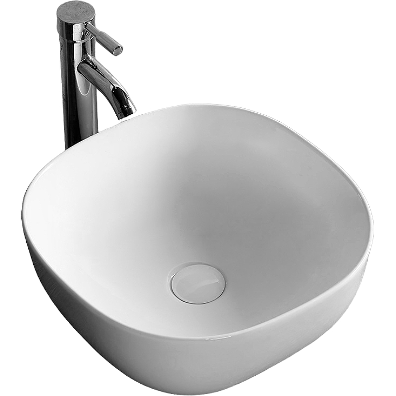 Раковина накладная Cerutti SPA CR0077 410*410 мм (белый)