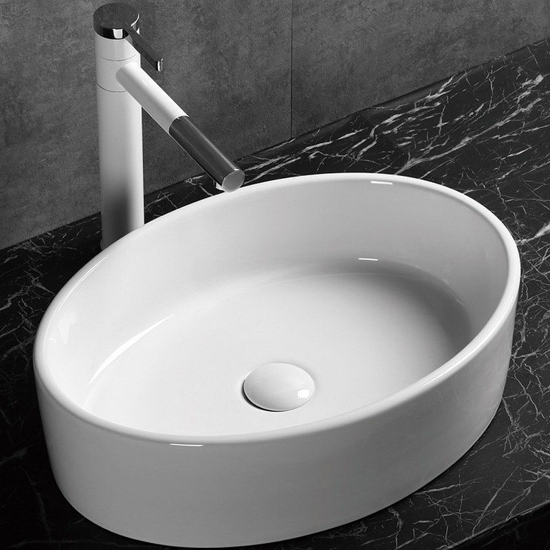 Раковина накладная Cerutti SPA CR7016 500*355 мм (белый)