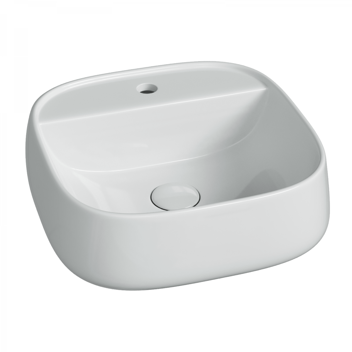 Раковина накладная/подвесная Ceramica Nova Fonte CN5052 420*425 мм (белый)