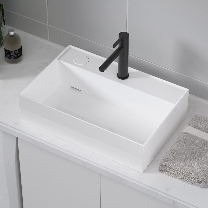 Раковина накладная CeramaLux 6252L 500*400 мм (белый) L