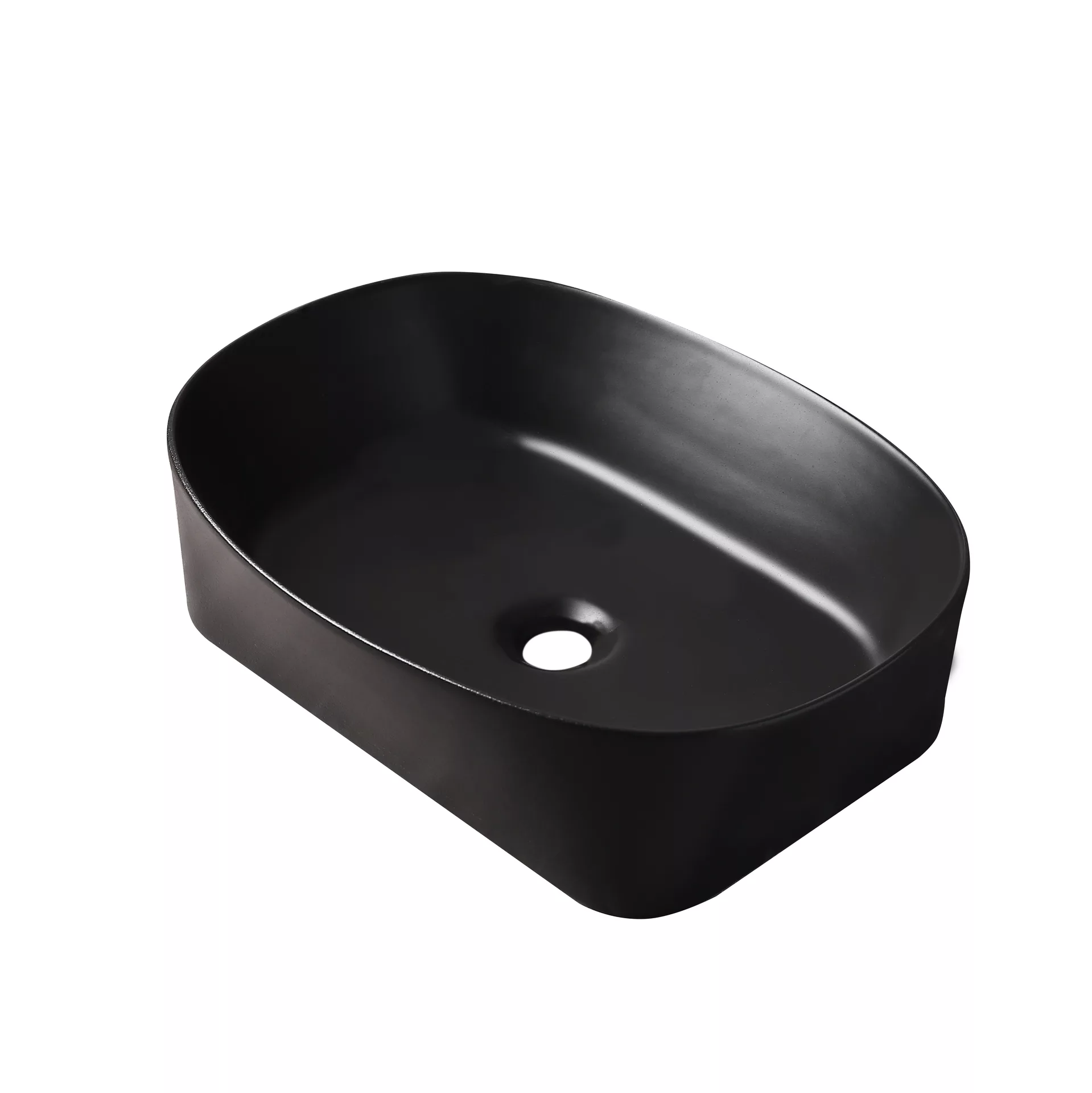 Раковина накладная Gid 53380 N9028bg  530*360 мм (чёрный графит)