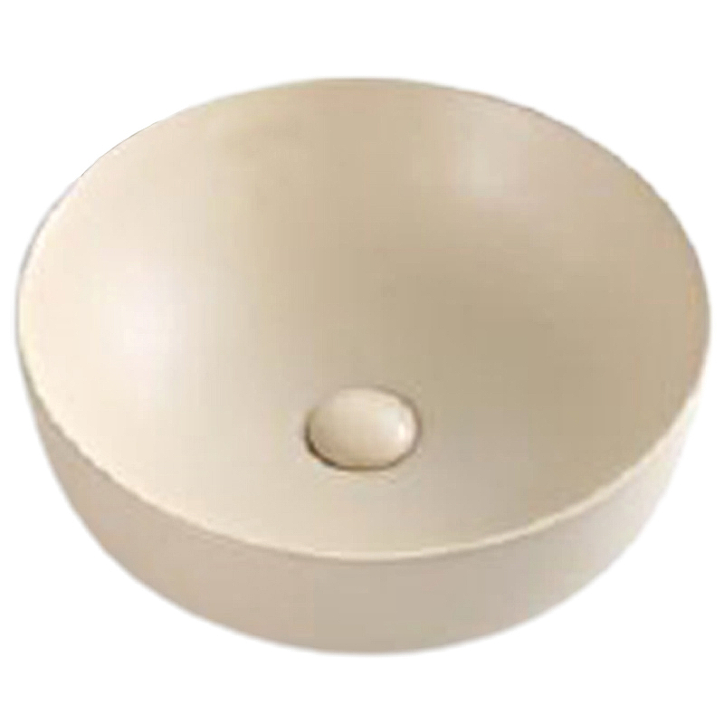 Раковина накладная BelBagno BB1315-H316 410*410 мм (бежевый матовый)