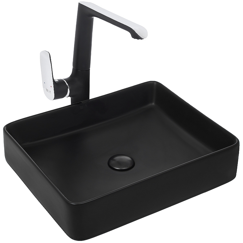 Раковина WeltWasser Elbach 2178 MB 10000004509 510*405 мм (черный матовый)
