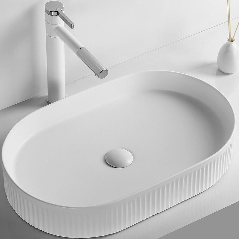 Раковина накладная Cerutti SPA CR8009 580*360 мм (белый)