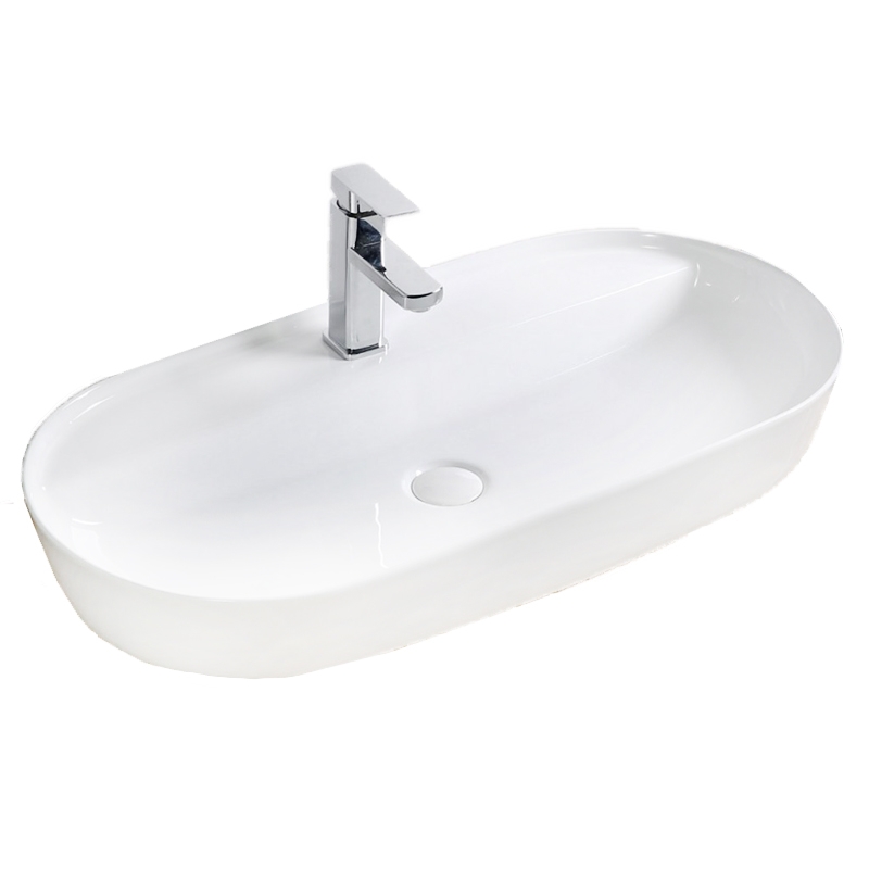 Раковина накладная BelBagno BB1347 820*410 мм (белый)