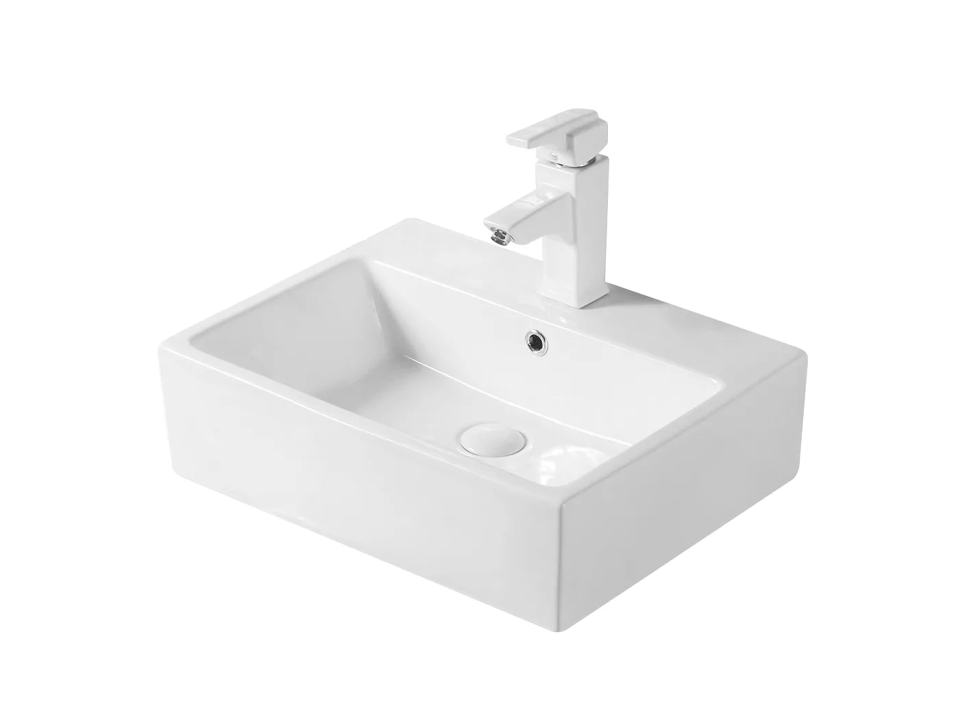 Раковина накладная Gid 51215 N9153 530*410 мм (белый)