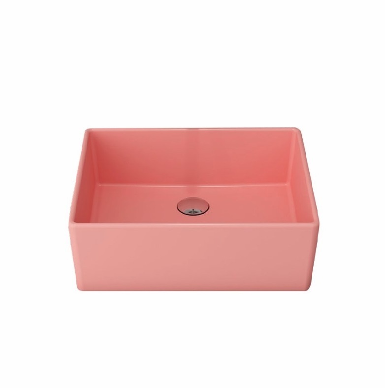 Раковина накладная Bocchi Milano 1215-032-0125 500*400 мм (розовый матовый)