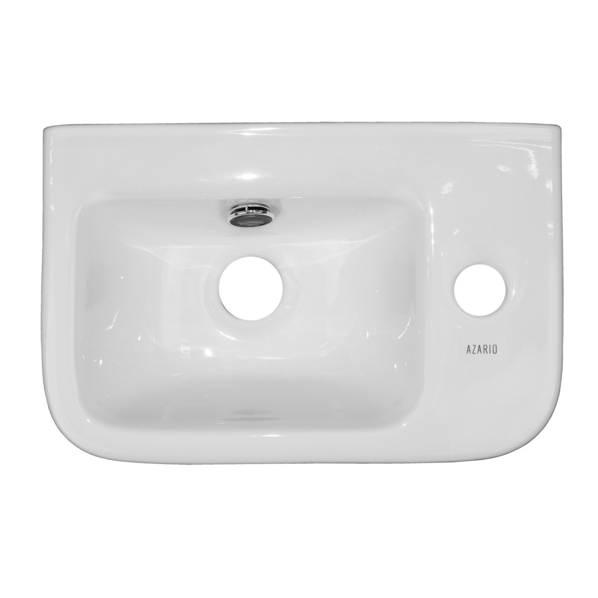 Раковина накладная Azario R AZ-10100-R 375*245 мм (белый)