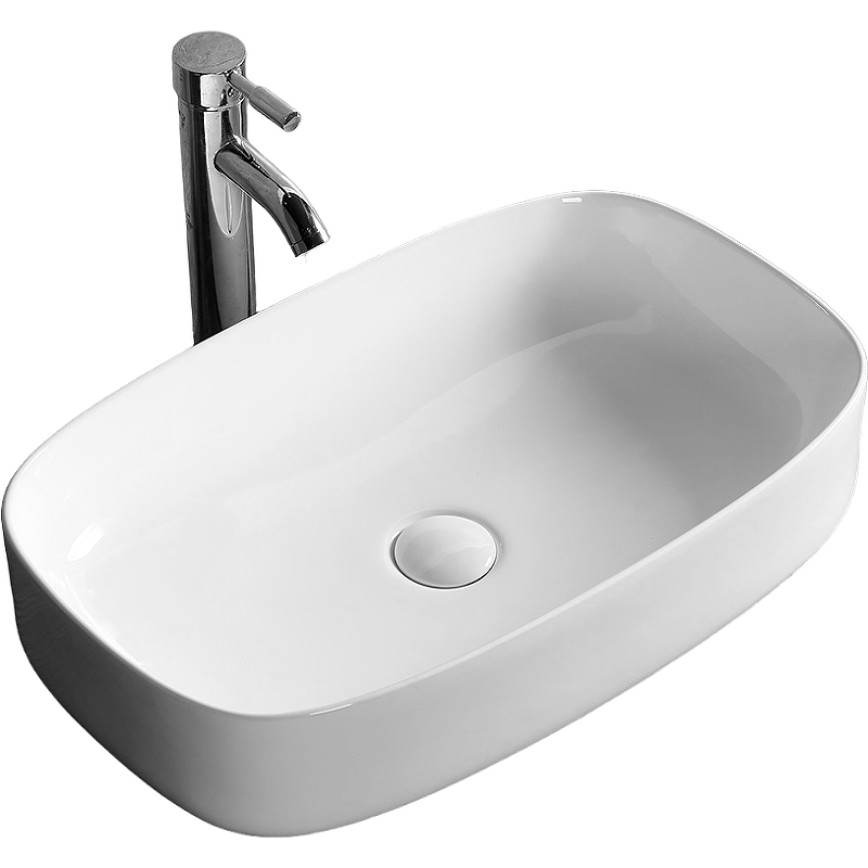 Раковина накладная Cerutti SPA CR0045 590*370 мм (белый)