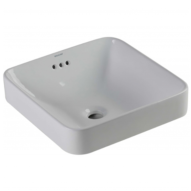 Раковина Bravat Meissen C22327W-ENG 415*415 мм (белый)