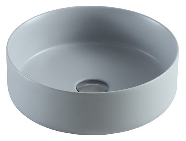 Раковина накладная Azario AZ-3134-MFG 355*355 мм (светло-серый матовый)