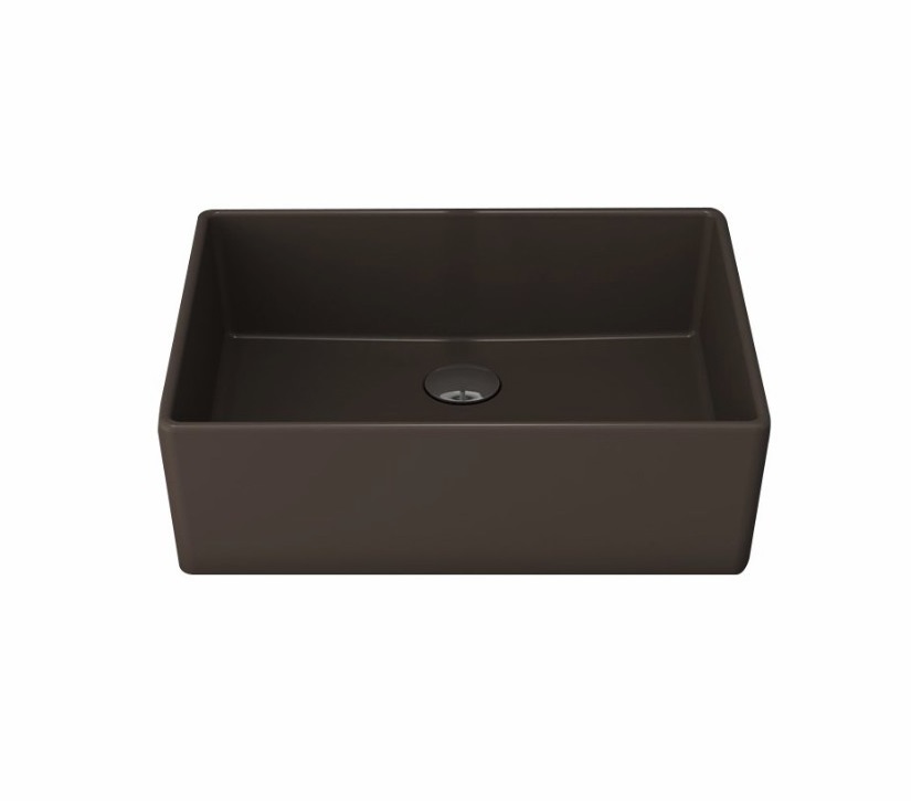Раковина накладная Bocchi Milano 1215-025-0125 500*400 мм (кофейный матовый)