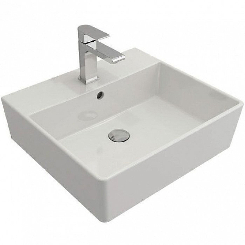 Раковина накладная Bocchi Milano 1216-001-0126 505*450 мм (белый)