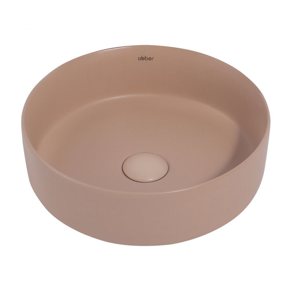 Раковина накладная Abber Bequem AC2108MBB 360*360 мм (бежевый матовый)