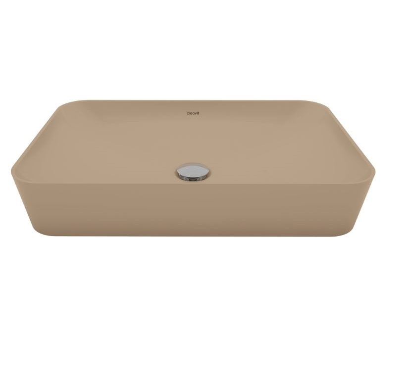 Раковина накладная Creavit Ultra UL060-00CM00E-0000 597*396 мм (капучино матовый)