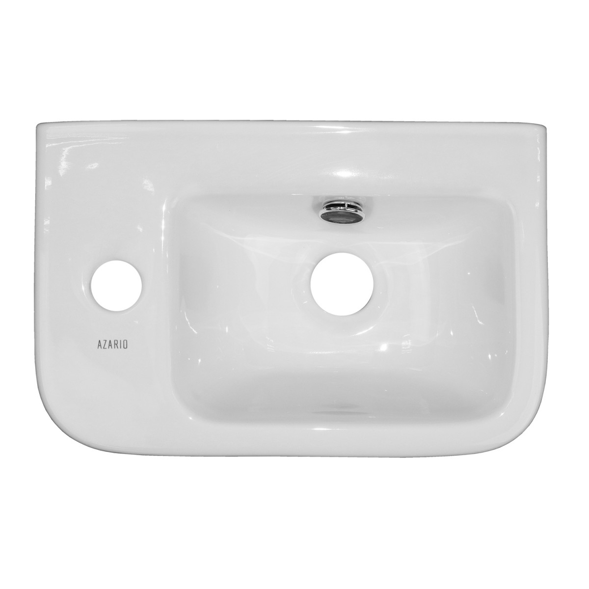 Раковина накладная Azario L AZ-10100-L 375*245 мм (белый)