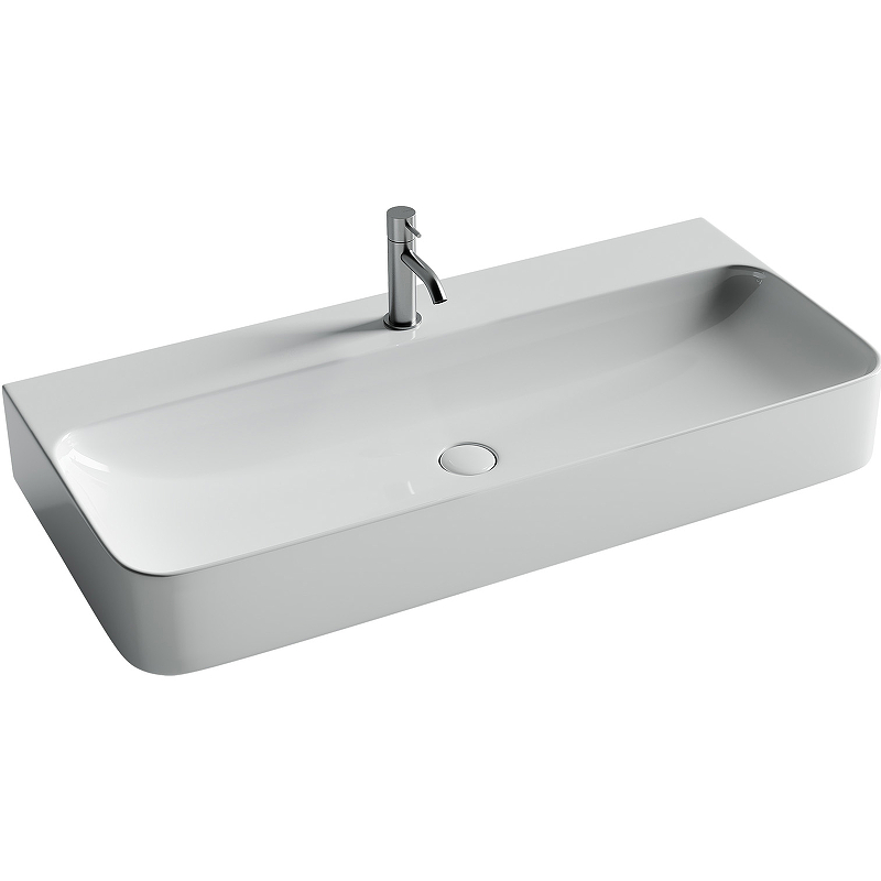Раковина накладная Ceramica Nova Aura CN2007 1020*476 мм (белый)