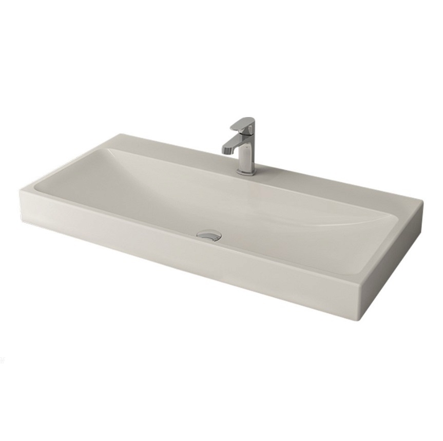 Раковина накладная Bocchi Scala Arch 1079-014-0126 1000*480 мм (кремовый)