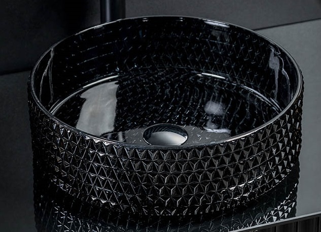 Раковина накладная ArmadiArt Monaco 817-B 390*390 мм (чёрный)