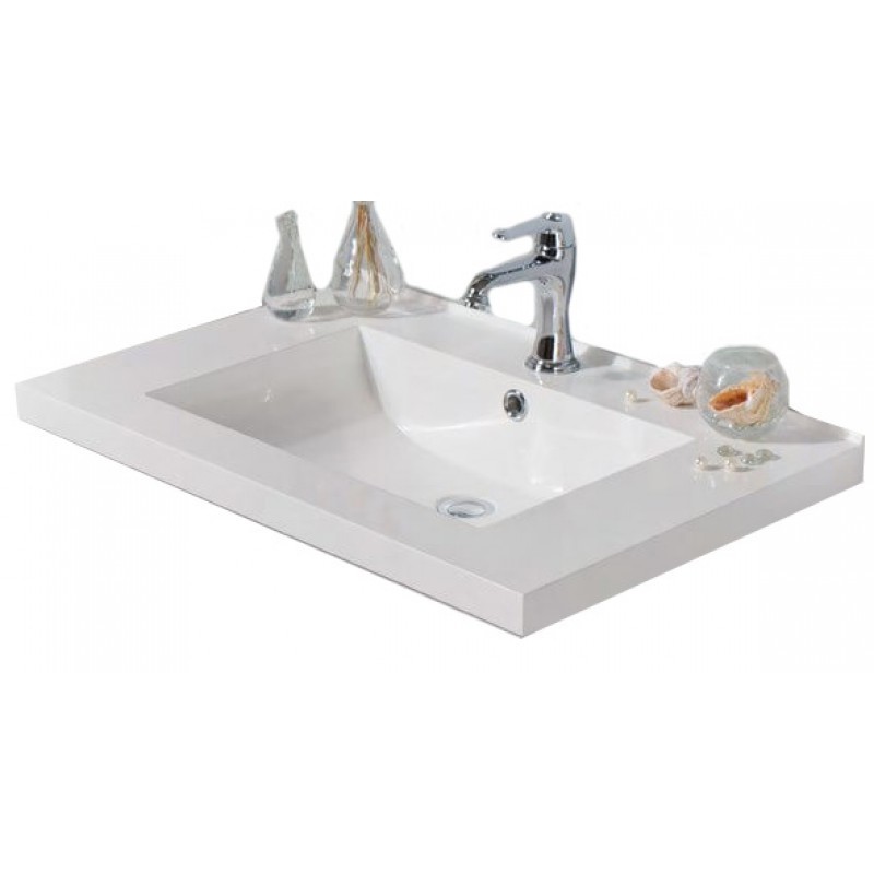 Раковина BelBagno DUB-850-LVB 850*520 мм (белый)