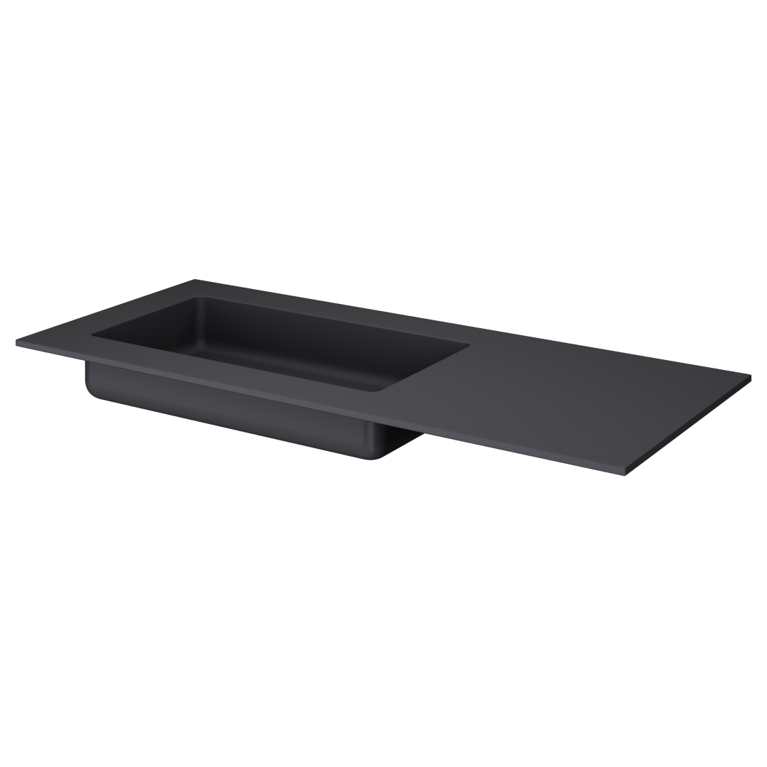 Раковина ArmadiArt Quatro 793-120-A-L 1210*520 мм (антрацит) L