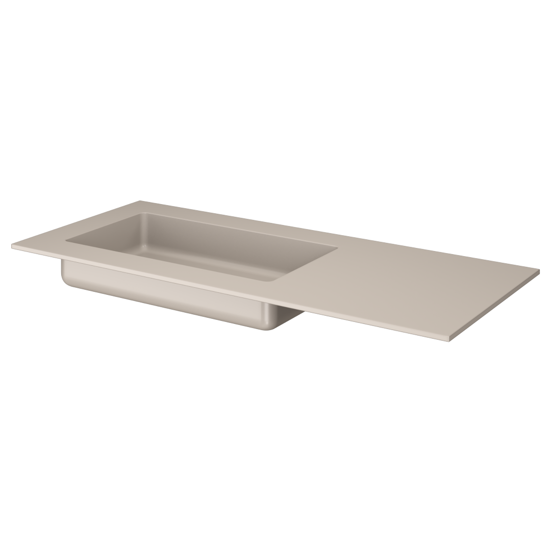 Раковина ArmadiArt Quatro 793-120-D-L 1210*520 мм (бежевый) L