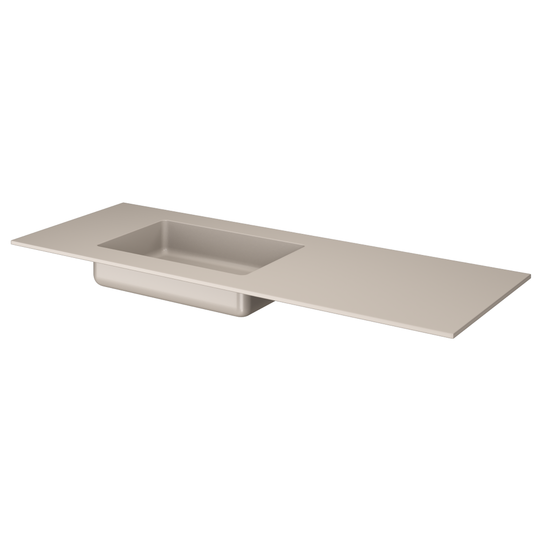 Раковина ArmadiArt Quatro 793-140-D-L 1410*520 мм (бежевый) L
