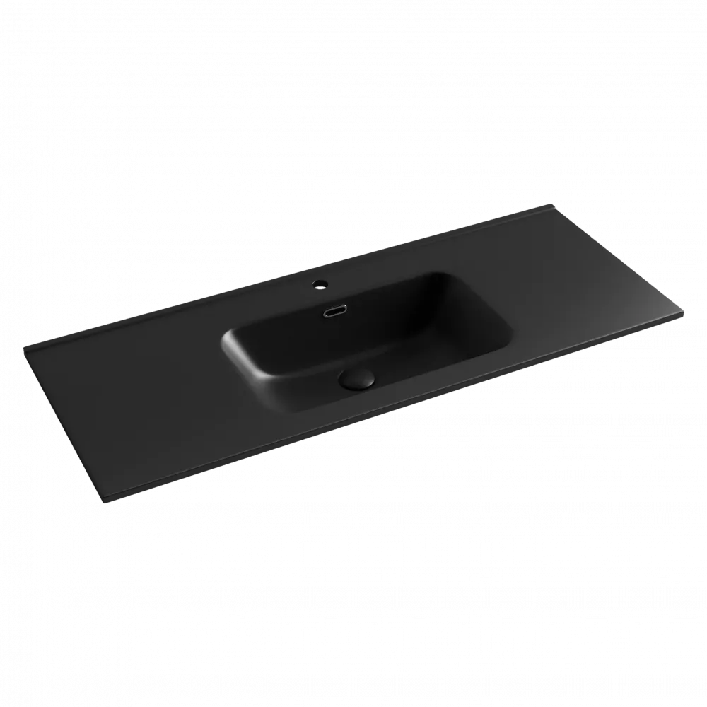 Раковина Sancos Element CN7006MB 1210*465 мм (чёрный матовый)