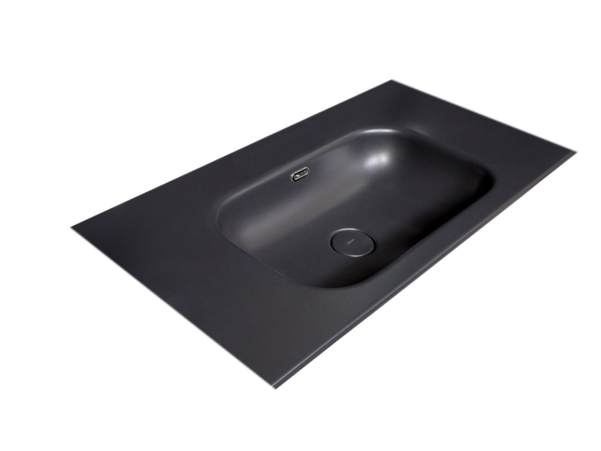 Раковина ArmadiArt Vallessi 838-080-A без отв 810*460 мм (антрацит)