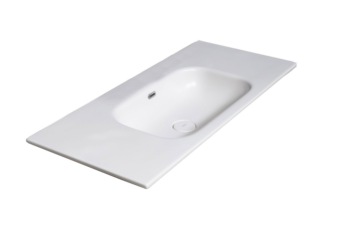 Раковина ArmadiArt Vallessi 838-100-W без отв 1010*460 мм (белый матовый)