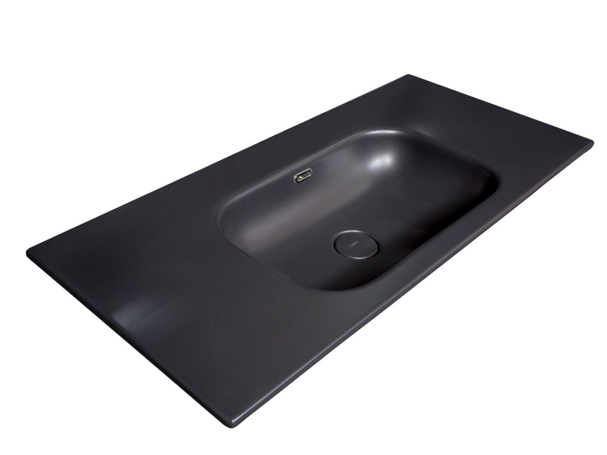 Раковина ArmadiArt Vallessi 838-100-A без отв 1010*460 мм (антрацит)