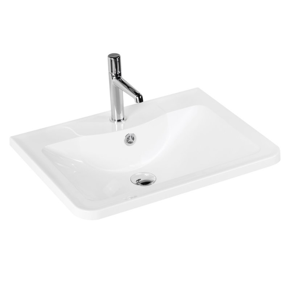 Раковина  BelBagno BB700/455-LV-MR-ALR 700*455 мм (белый)
