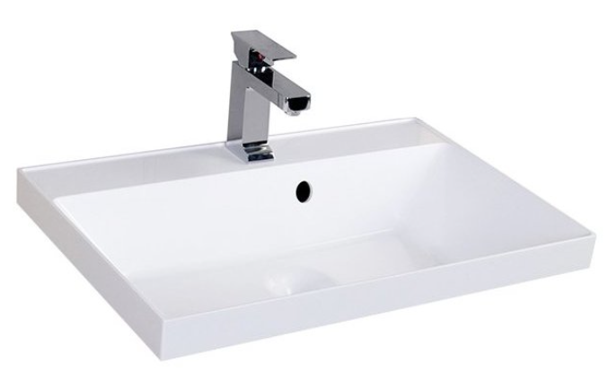 Раковина Aquanet Орлеан QUICK CLAC 600*450 мм (белый)