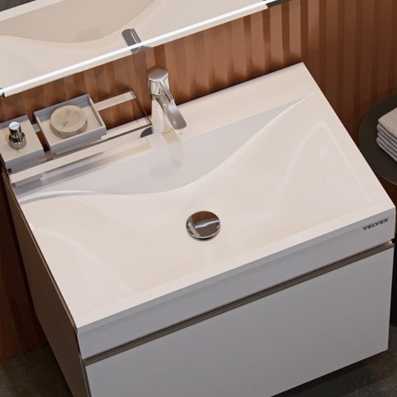 Раковина Velvex Pulsus 705*455 мм (белый)