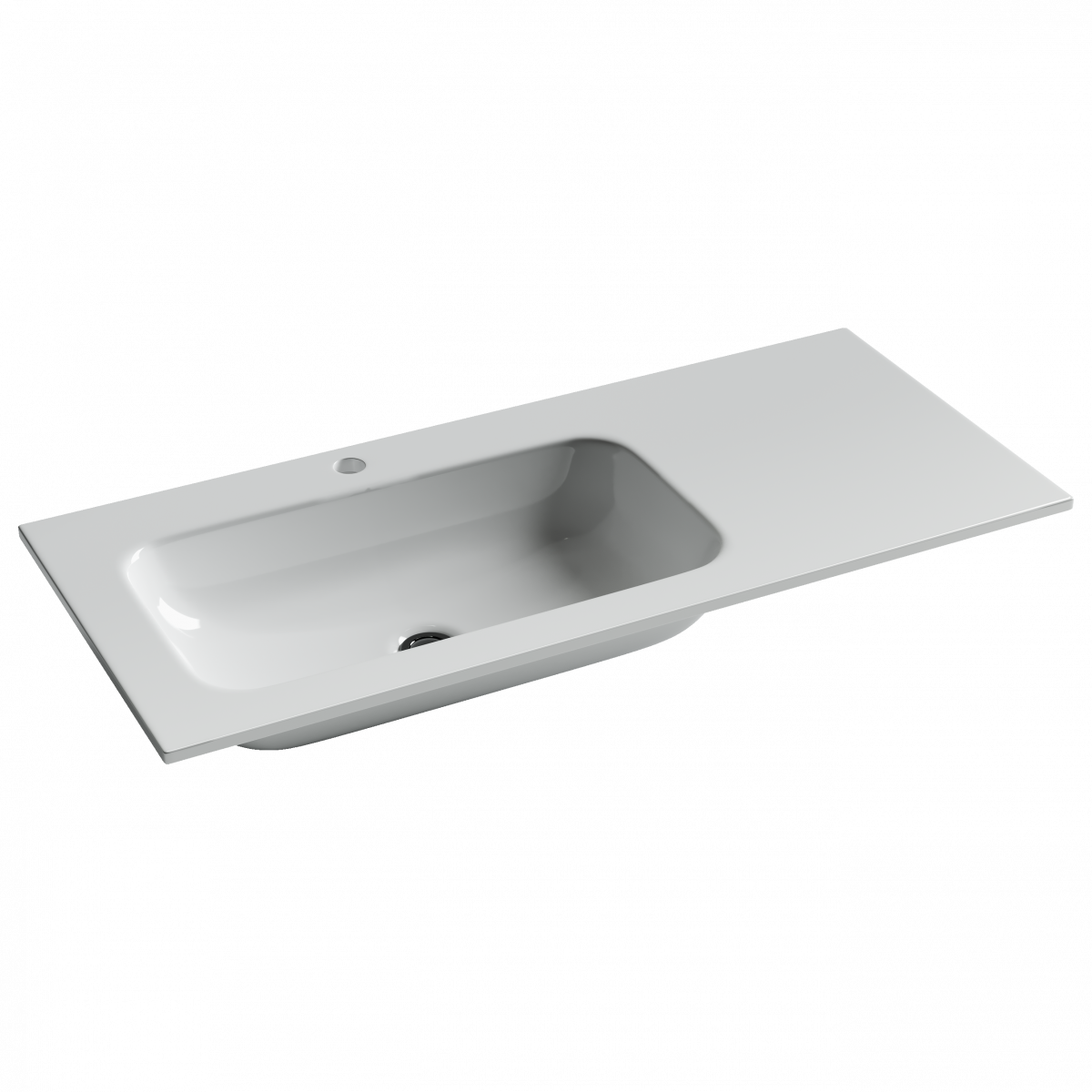 Раковина встраиваемая Ceramica Nova Element CN7014 1010*457 мм (белый)