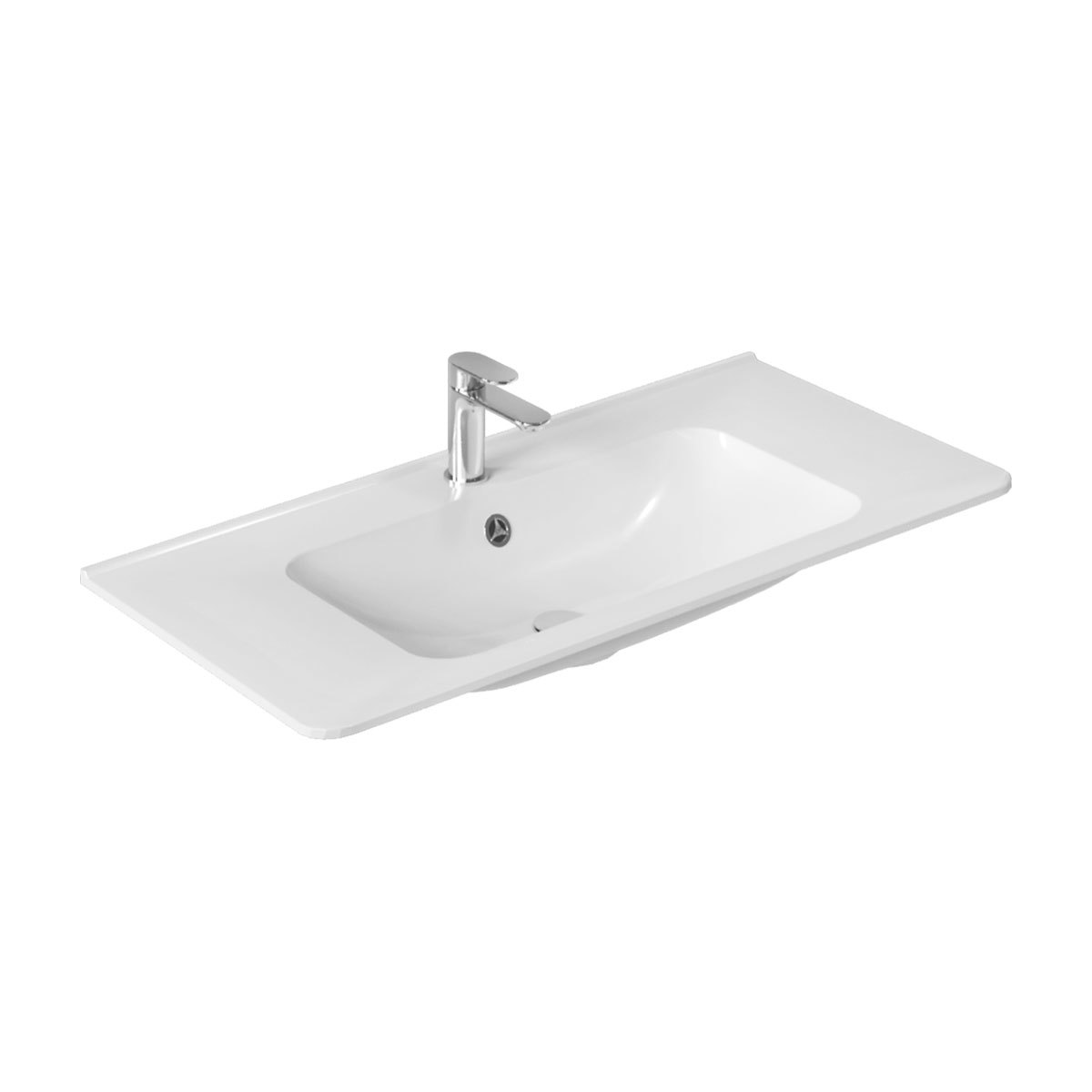 Раковина Vincea Vico VCB-2VP100W 1000*472 мм (белый)