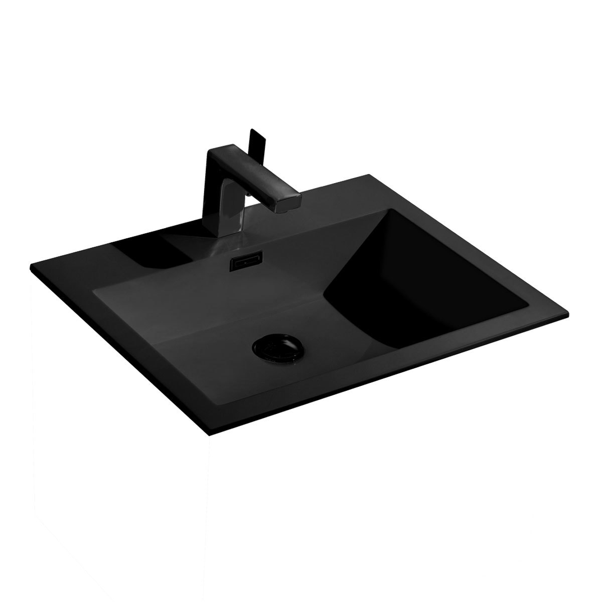 Раковина Vincea Luka VCB-13600B 600*480 мм (черный матовый)