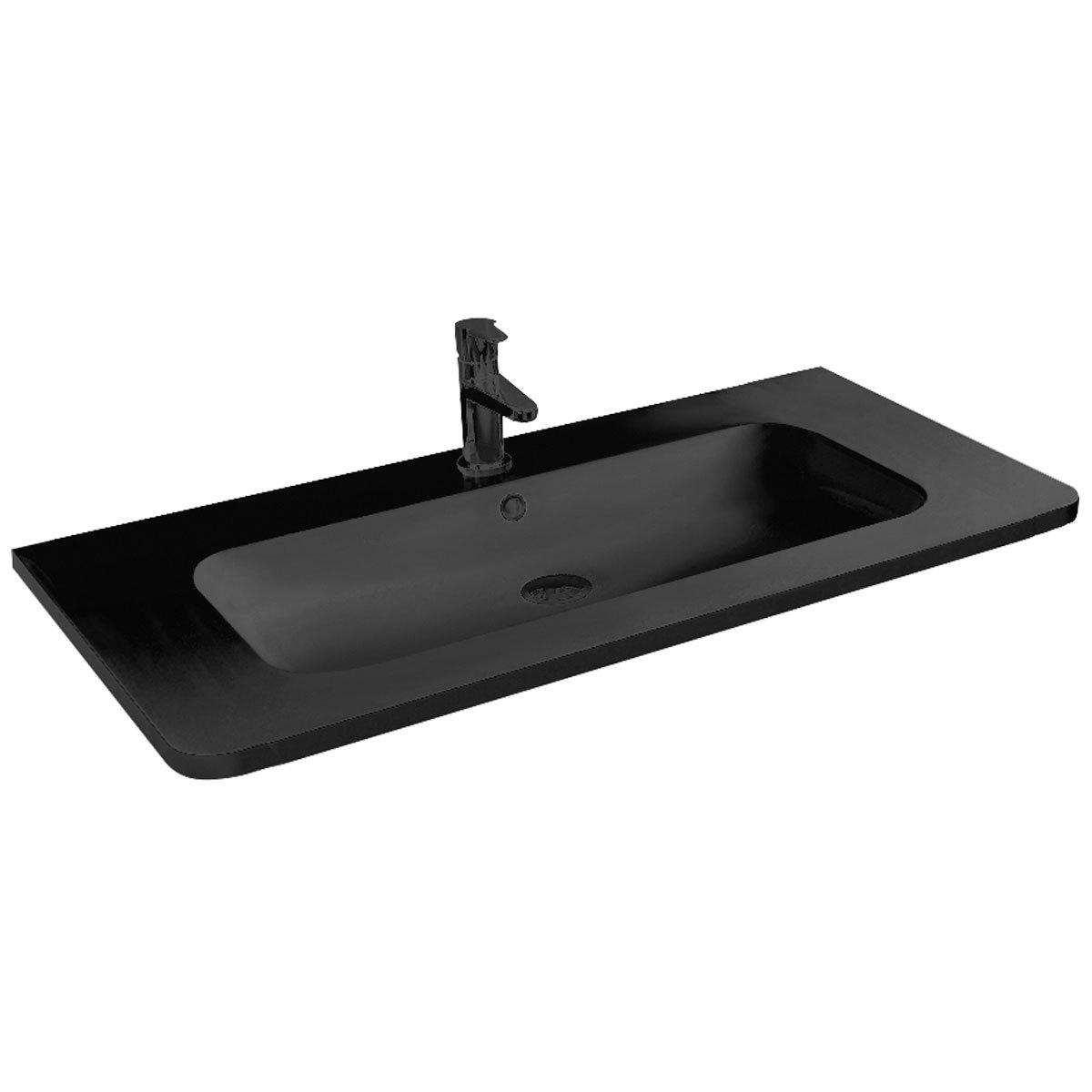 Раковина Vincea Alba VCB-1RA100B 1000*480 мм (черный)