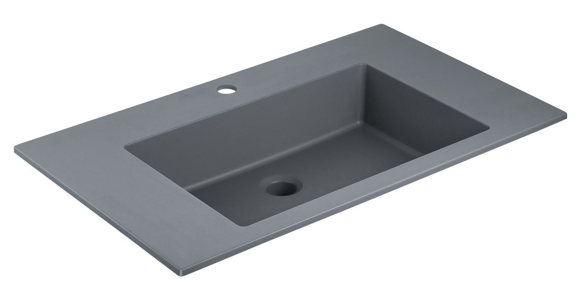 Раковина Vincea Luka VCB-13800G 800*480 мм (серый матовый)