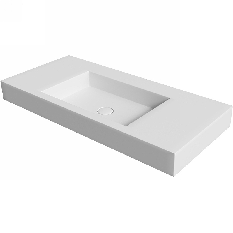 Раковина ArmadiArt Flat ST 888-70 1004*452 мм (белый)