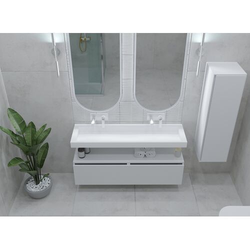 Раковина ArmadiArt Flat 859-140 1402*455 мм (белый)