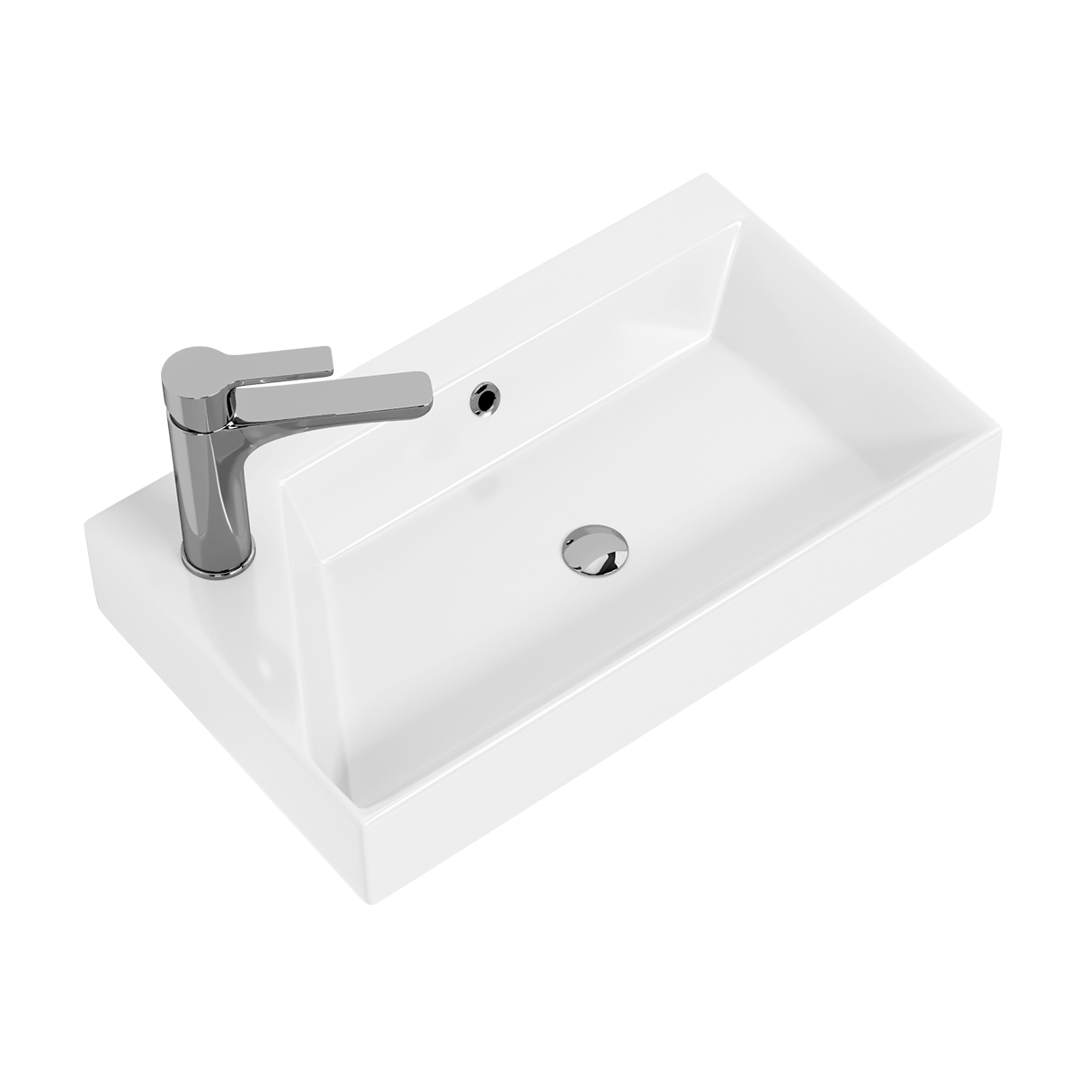 Раковина Dreja Slim Synergy 17055-KL 550*330 мм (белый)