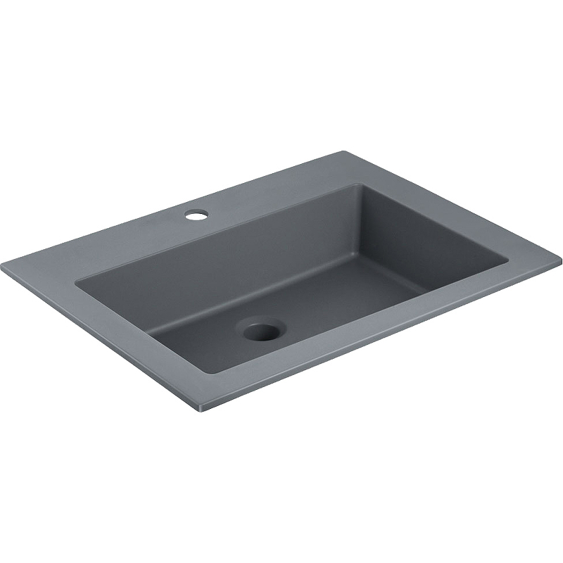 Раковина Vincea Luka VCB-13600G 600*480 мм (серый матовый)