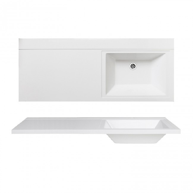Раковина Runo Gamma L 1200*490 мм (белый)