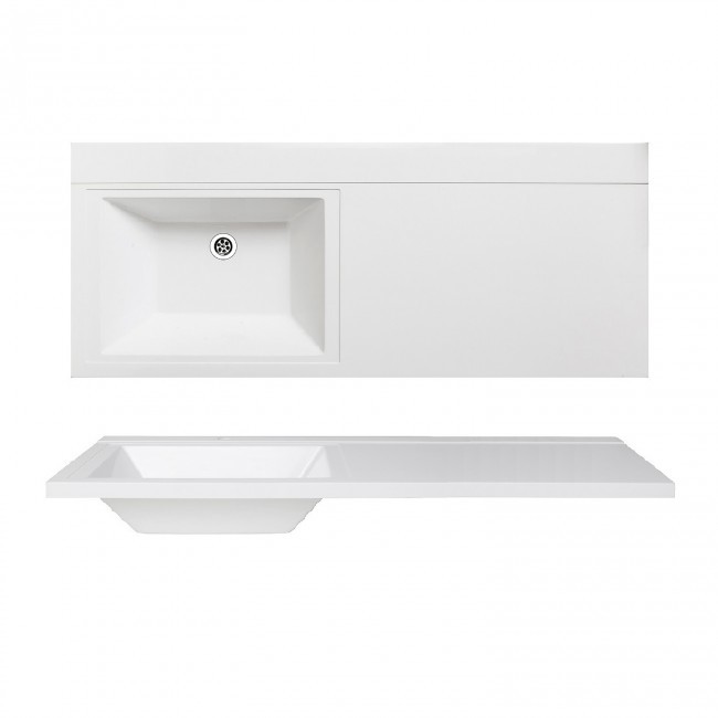Раковина Runo Gamma R 1200*490 мм (белый)
